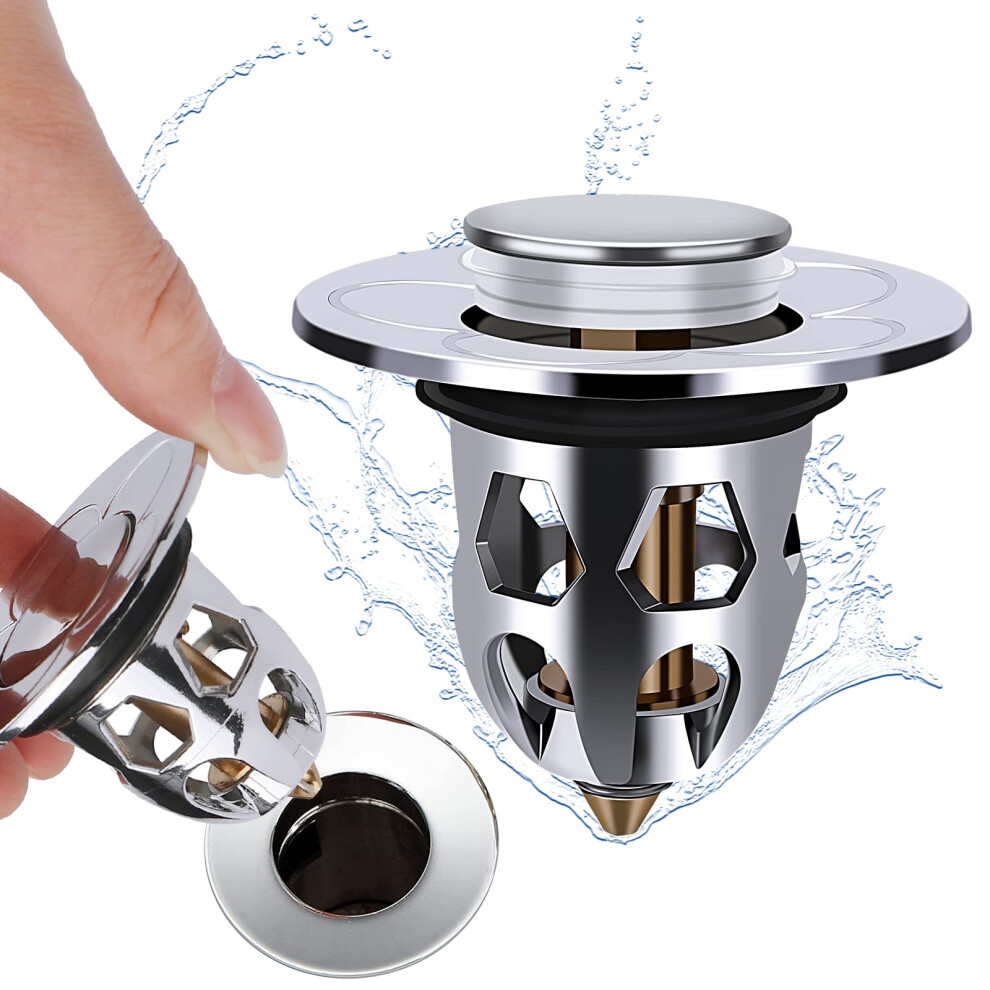 Universal Pop Up Drain Strainer Plug With Anti Clogging For Kitchen (3440 Mm) 6276012927770