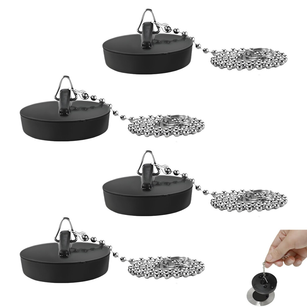 4 Pieces Sink Plugs, Bathtub Plugs Plugs For Sink 4Cm Drain Stopper Kitchen Sink Drain Stopper Washbasin Drain Plug, Ideal For Sink And Washbasin 6276012928173