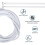 5 m white curtain wire with 6 screw eyelets and 6 hooks 2