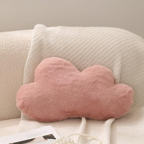 Cuddly Cushion 's Star Cushion Soft Fluffy Moon Clouds (Pink Cloud 44 cm)