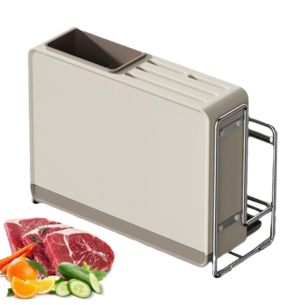 storage holder for cooking utensils, knife holder for kitchen, large block holder, spacesaving storage stand-image-OPC-PJ2F9MW-NEW
