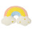 Moon Rainbow Cloud Cushion, Soft Plush Pillow, Candy Colour (Rainbow) 1