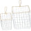 Set of 3 Magazine Holders, Small Jug, Mini Wire Brush, Willow Storage Container 2