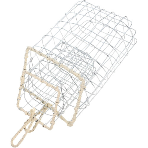Set of 3 Magazine Holders, Small Jug, Mini Wire Brush, Willow Storage Container 2