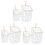 Set of 3 Magazine Holders, Small Jug, Mini Wire Brush, Willow Storage Container 1