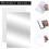 SelfAdhesive Small Rectangular Plastic Mirror Tiles for DIY Craftsmanship (16 x 10 cm) 4
