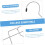 Foldable Hangers, Bra Organisers, Space Saving Hangers, Belt Holder, Black Iron 4
