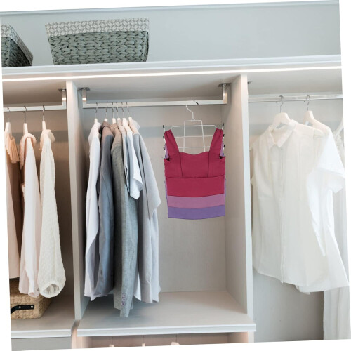 Foldable Hangers, Bra Organisers, Space Saving Hangers, Belt Holder, Black Iron 1
