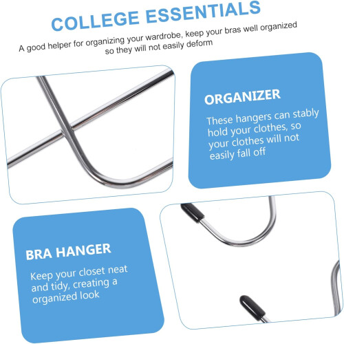 Foldable Hangers, Bra Organisers, Space Saving Hangers, Belt Holder, Black Iron 2