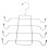Foldable Hangers, Bra Organisers, Space Saving Hangers, Belt Holder, Black Iron 1