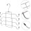 Foldable Hangers, Bra Organisers, Space Saving Hangers, Belt Holder, Black Iron 5