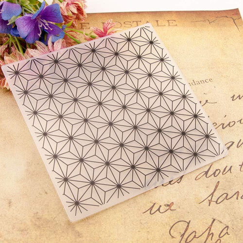 Diamond Star Texture Background Plastic Embossing Folder for Scrapbook DIY Album Card Tool Plastic Template Folder 1