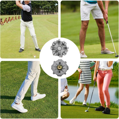 Black Golf Cleats, Replacement for Golf Shoe Cleats, Easy Twist 14Piece Set 2