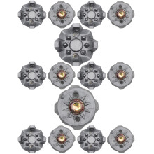 Replacement Golf Shoe Cleats Replacement for Cricket Shoe, Golf Cleat Wrench, Golf Cleats, Easy Rotating Replacement Kit for Lawn Use