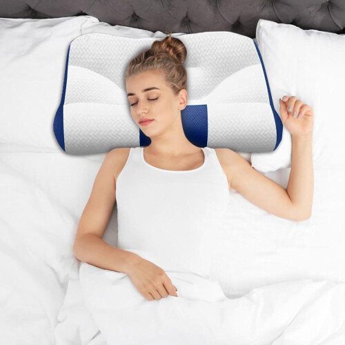 Cervical Neck Pillow, Ergonomic Contour Bed Pillow  Adjustable, Neck Support 1