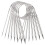 Stainless Steel Circular Knitting Needles 80 cm, 8Piece Set, Various Sizes 1