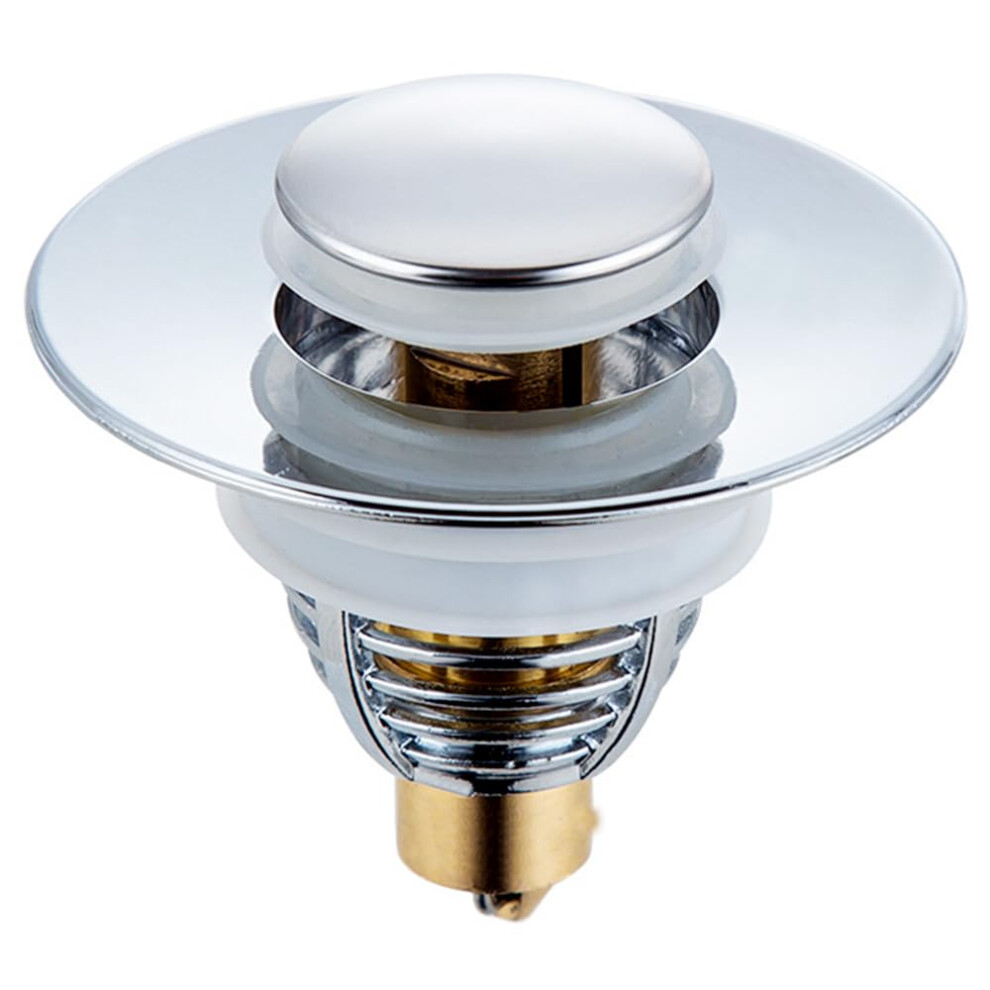 Brass Bounce Core Pushtype Drain Plug, Universal Sink Stopper For Bathroom Kitchen 6276012940649