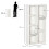 Homcom HOMCOM Bookcase Modern Bookshelf Cabinet for Home Office White 9