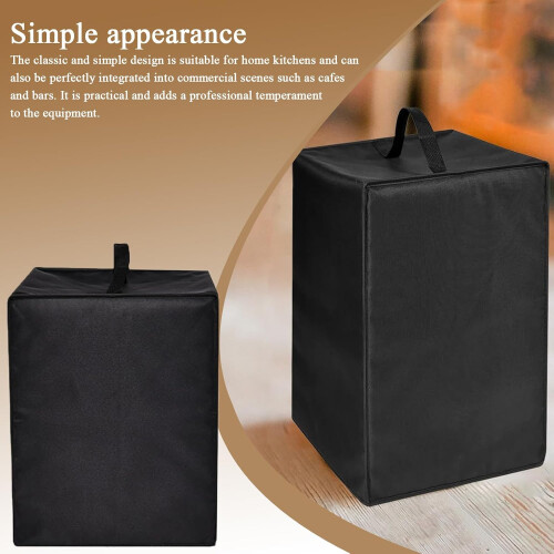 Machine Cover, HeavyDuty Maker Case, Iced Cream Equipment Protector, Black 2