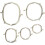 5pcs metal antique B bow DIY bag lock 8.5cm20.5cm iron 5
