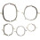 5pcs metal antique B bow DIY bag lock 8.5cm20.5cm iron 2
