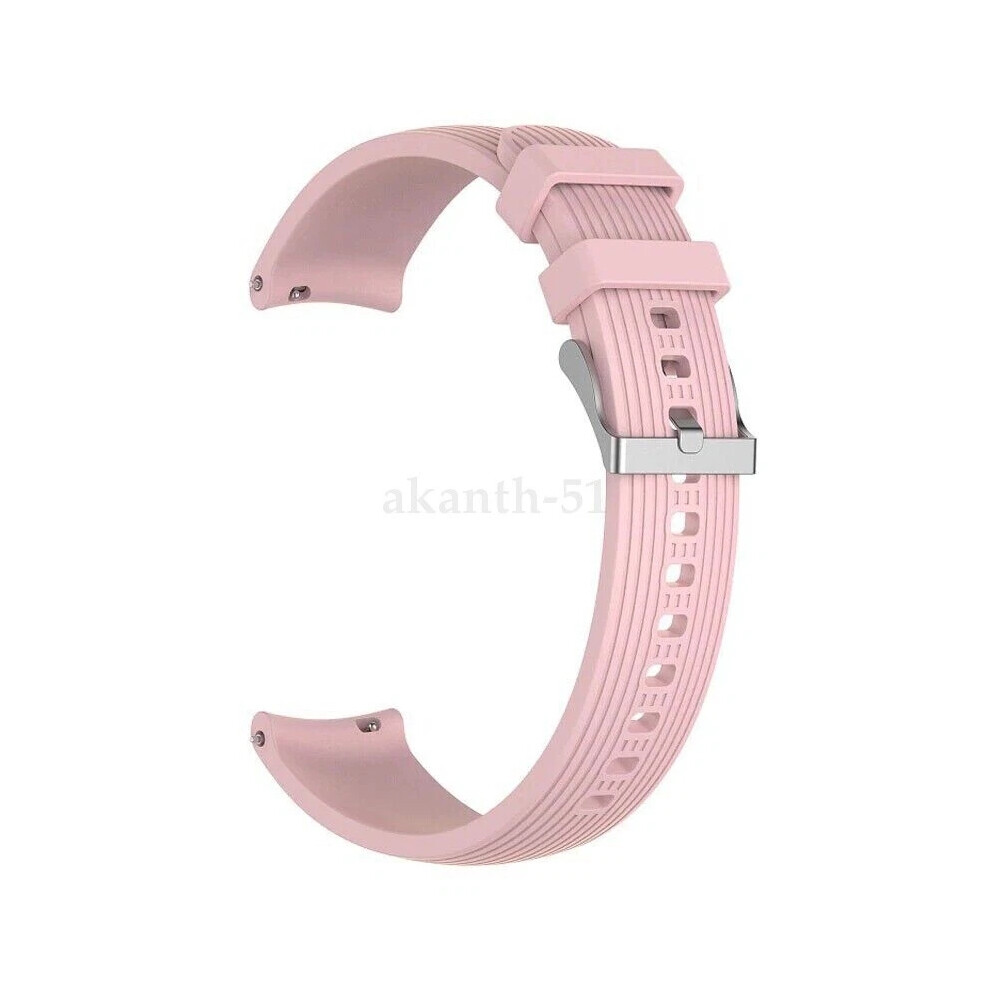 (Pink) For Samsung Galaxy Watch 46Mm Silicone Fitness Replacement Wrist Band Strap Pink 4069369063671