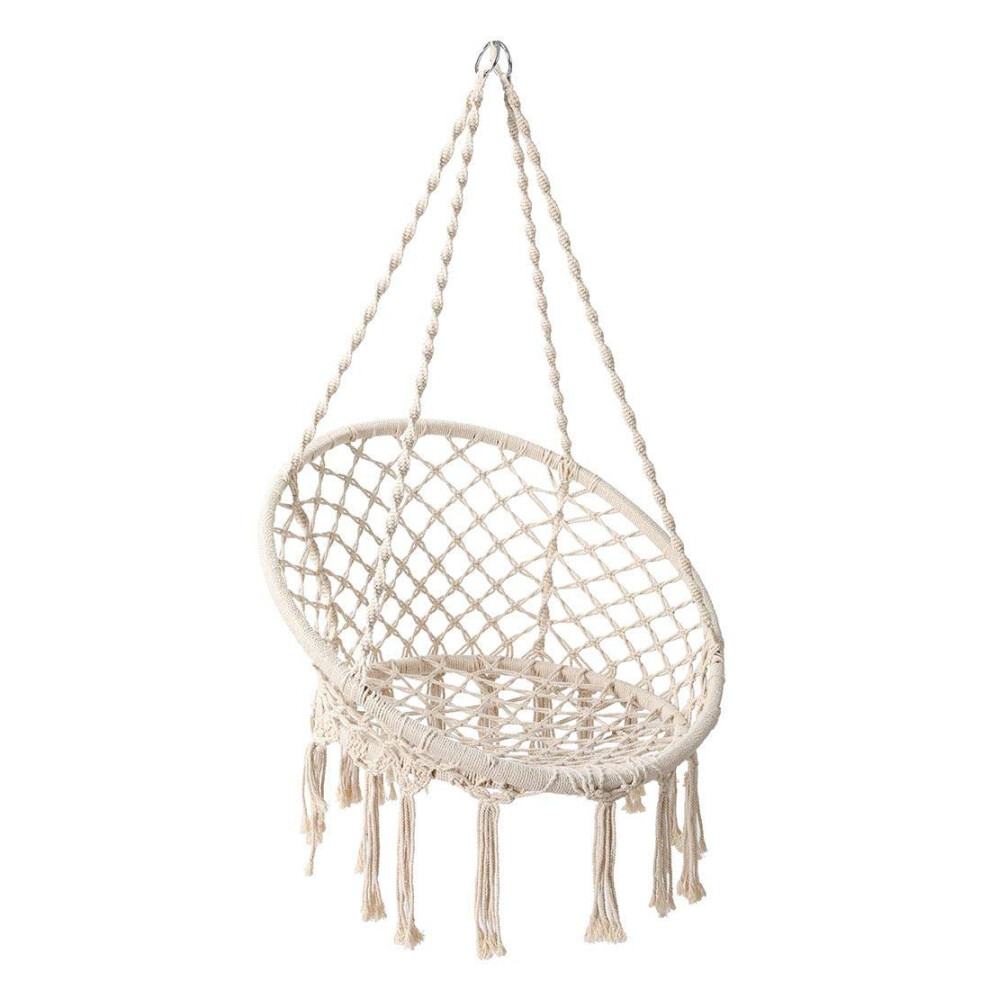Capri Hanging Chair, Hanging Basket, Diameter 82/62 cm, Made of Bamboo/Rope in Natural  Outdoor Swing, Chair for Garden, Patio, Balcony-image-OPC-PJ2FJCY-NEW