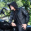 (Medium) Black Leather Motorcycle Jacket for Men - Genuine Leather Bomber Jacket with Removable Hood 3