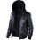 (Medium) Black Leather Motorcycle Jacket for Men - Genuine Leather Bomber Jacket with Removable Hood 1