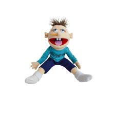 (55CM, v30cm-60cm) 30/60cm Jeffy Hand Puppet Plush Children Soft Doll Talk Show Party Props Christmas Doll Plush Toys Puppet Kids Gift