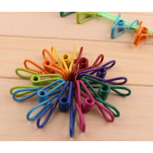 (As show, One size) Reusable Heavy Duty Spring Clips, Colors & Size In Assorted Vibrant Options, Waterproof Multipurpose Aids For Household And Office, Product