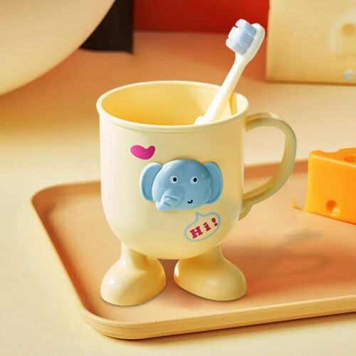 Elephant mouthwash cup for brushing teeth – coffee cup storage organizer 1