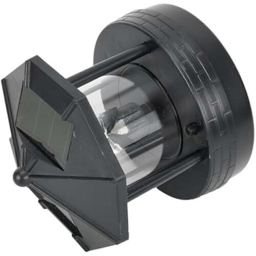 LED Solar Powered Lighthouse,360 Degree Rotating Lamp B 1
