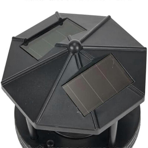 LED Solar Powered Lighthouse,360 Degree Rotating Lamp B 2