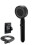 (Black) High Pressure Shower Head 5 Mode Adjustable Handheld Sprinkler With Hose Bracket 1