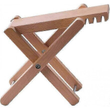 Wood Guitar Footstool, Folding Classical Guitar Foot Rest with 4 Adjustable Heights