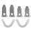 6 Pcs Air Compressor Valve Plate U-shaped Plates Compressor Accessories Cast Iron Valves Plates 3