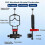 Universal Phone Scope Digiscope Adapter Metal Telescope Mount 3Axis Smartphone Holder for Spotting Scope with Remote 3