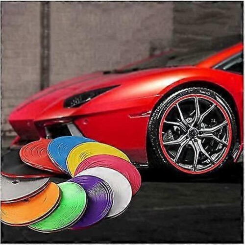 (red) Car Rim Protective Cover 8m 1