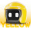 (Yellow) Interactive Robot Car Toy with Helmet Cute Desk Decor New 1