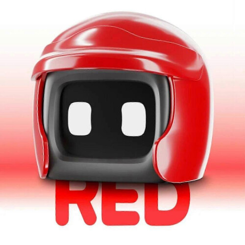 (Red) Interactive Robot Car Toy with Helmet Cute Desk Decor New