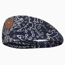 (Blue) Headphones Bluetooth-compatible Sports Bandana Boho Headband Headphones HD Thin