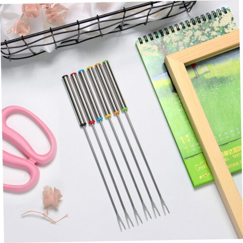 Stainless Steel Toothpicks Forks Fruit Fork Dessert Tasting Fork Pack of 12 2