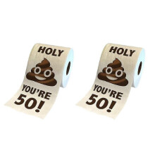 2 Roll Funny Toilet Paper Roll Birthday Gifts for Women Men Gift Toilet Paper Bathroom Prank Joke Fun Paper, 50