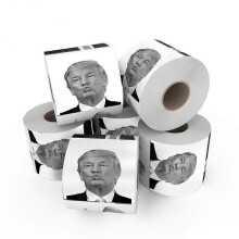 (5pcs) 1-10pcs Donald Trump Toilet Rolls Paper Novelty Funny Soft Printed Gift Tissue Gag Joke