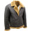 (XL) Men's Aviator Bomber Jacket with Shearling Fur 4