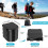for Camping Portable Folding Toilet with Lid, Waterproof Porta Car 4