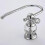 Crystal Series Brass Toilet Paper Roll Holder, Polished Chrome 3