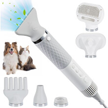 5 in 1 Pet Grooming Hair Dryer, Dog Hair Dryer for Cats Dogs, Low Noise, NCT Intelligent Temperature Control, 3 Wind Speeds