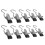 10pcs Hanger Clip Space-saving Metal Clothespin Hook Soft Rubber Coating Durable Clip Pants Hats 1